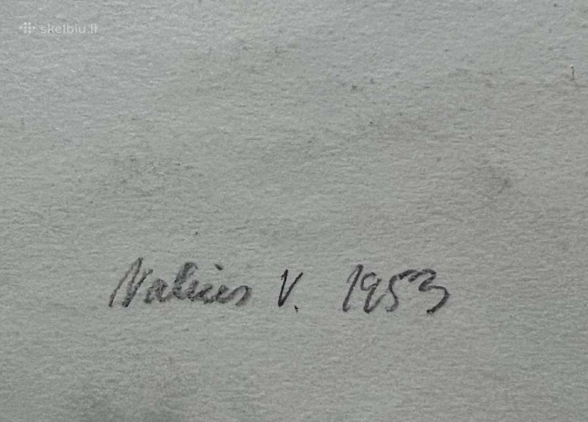 Paveikslas Vytautas Valius 1953 m. - nuotraukos Nr. 2