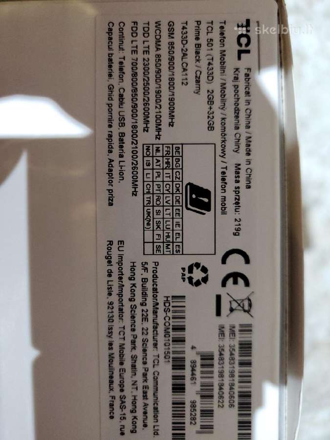 Tcl 501 - nuotraukos Nr. 2