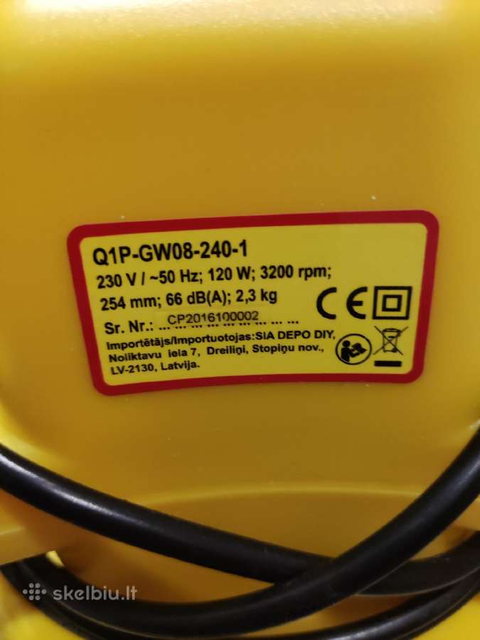 Elektrinis poliruoklis Jasper 120w - nuotraukos Nr. 2