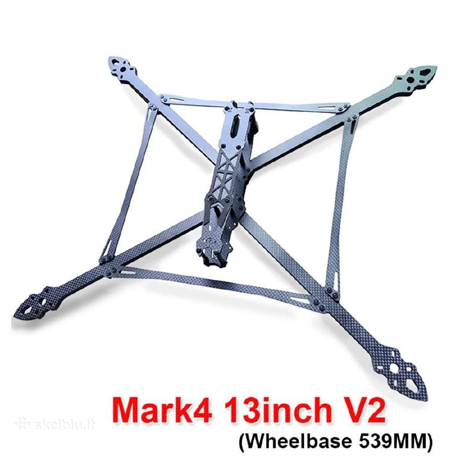 Nauji fpv dronų rėmai Mark4 V2 13inch - nuotraukos Nr. 3