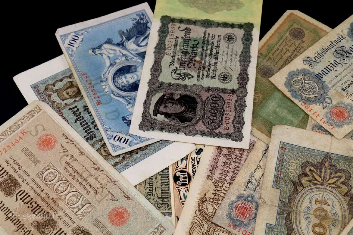 Banknotai Vokiški vien nuo 1 iki 3 euru - nuotraukos Nr. 4