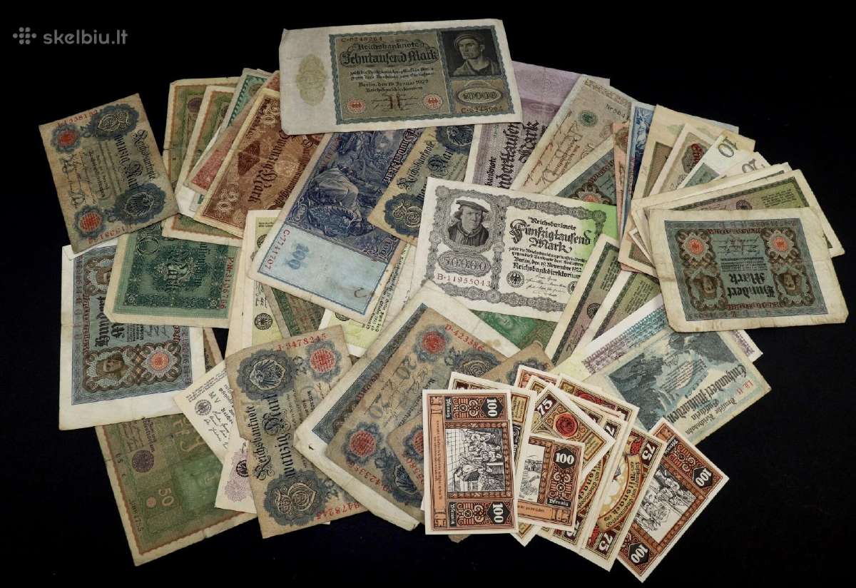 Banknotai Vokiški vien nuo 1 iki 3 euru - nuotraukos Nr. 8