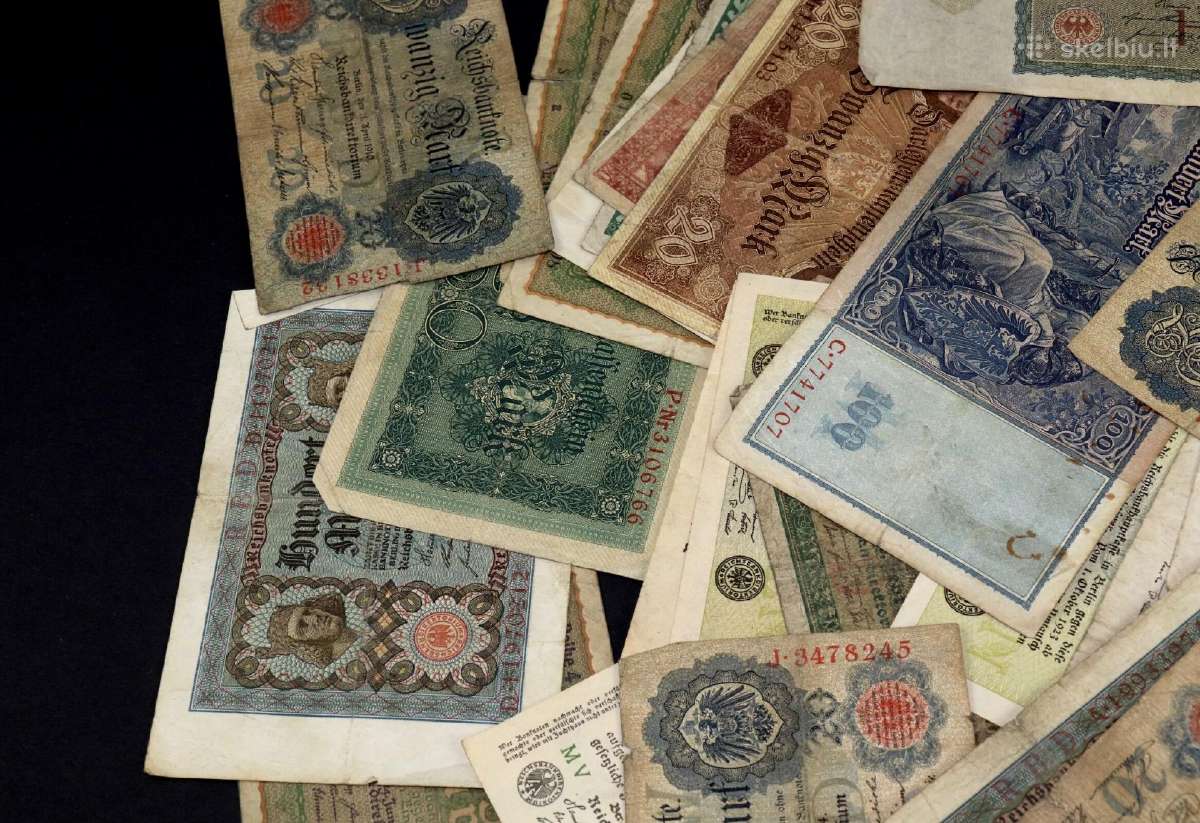 Banknotai Vokiški vien nuo 1 iki 3 euru - nuotraukos Nr. 12