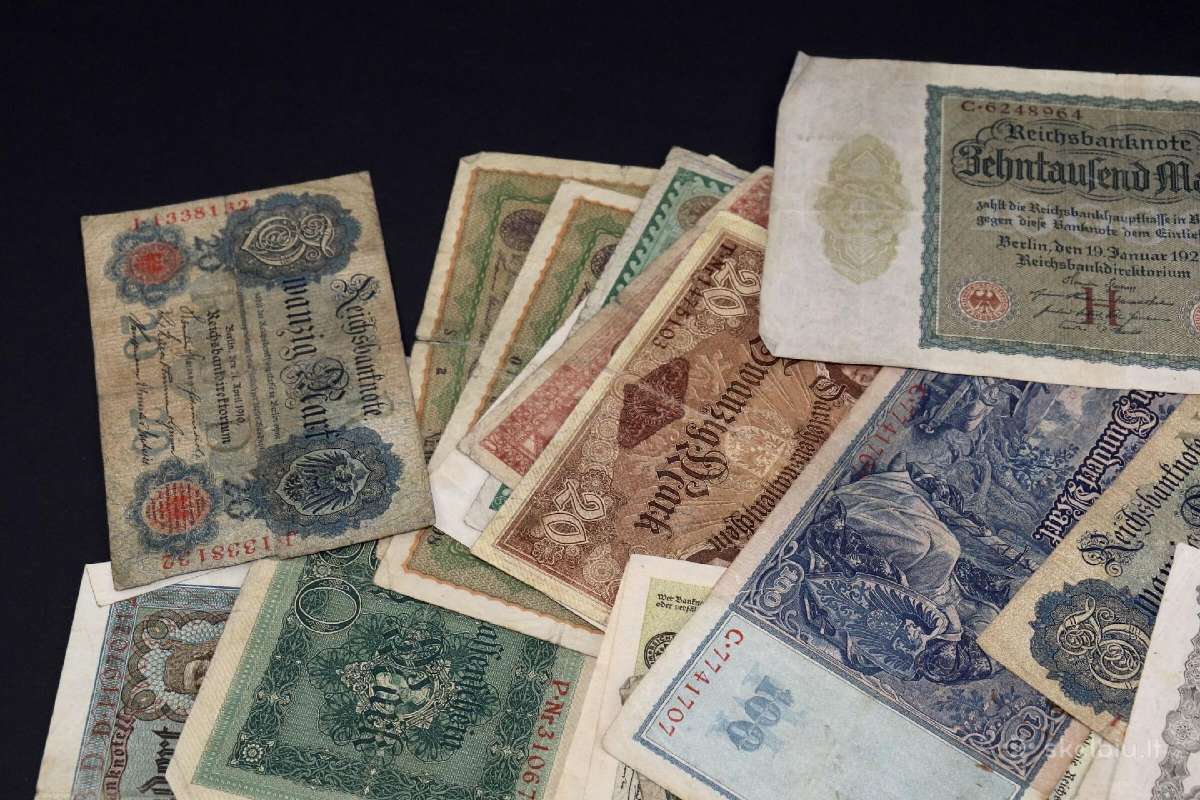 Banknotai Vokiški vien nuo 1 iki 3 euru - nuotraukos Nr. 13