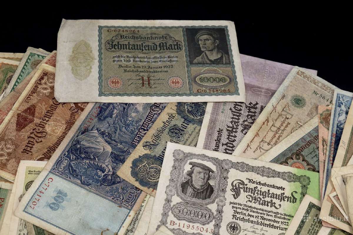 Banknotai Vokiški vien nuo 1 iki 3 euru - nuotraukos Nr. 14