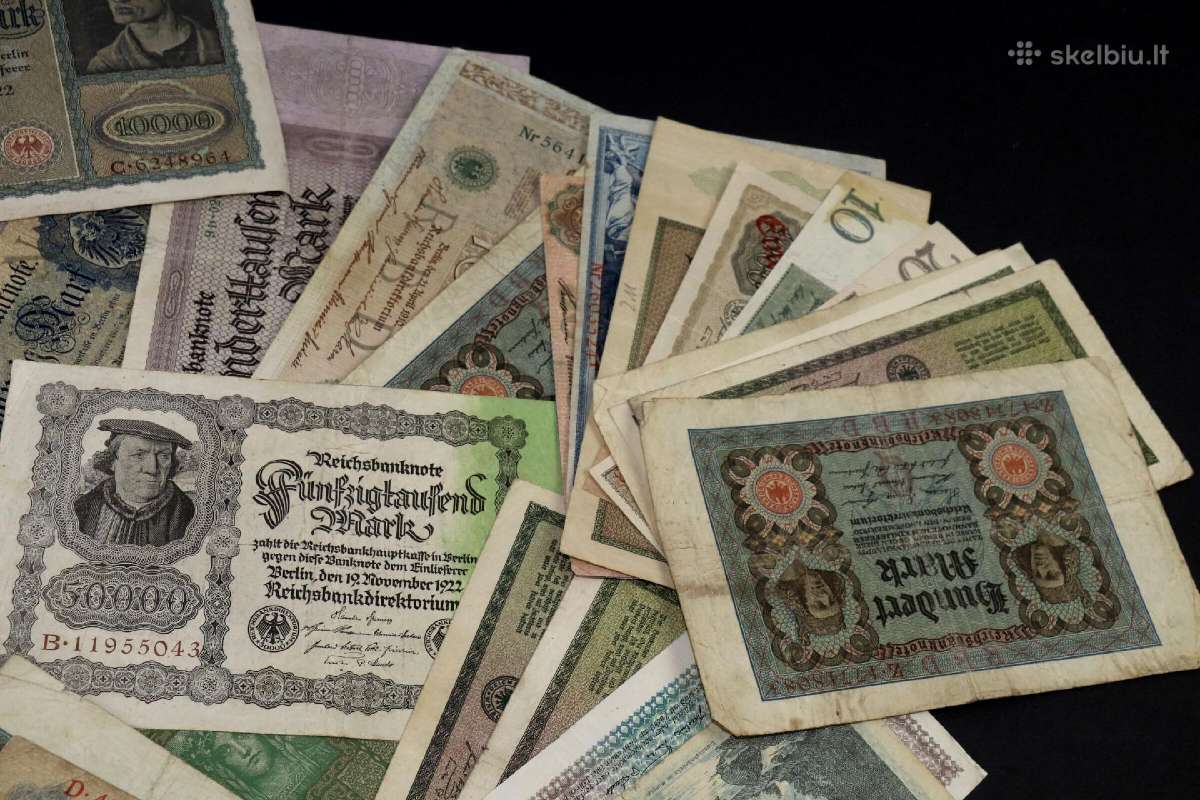 Banknotai Vokiški vien nuo 1 iki 3 euru - nuotraukos Nr. 15