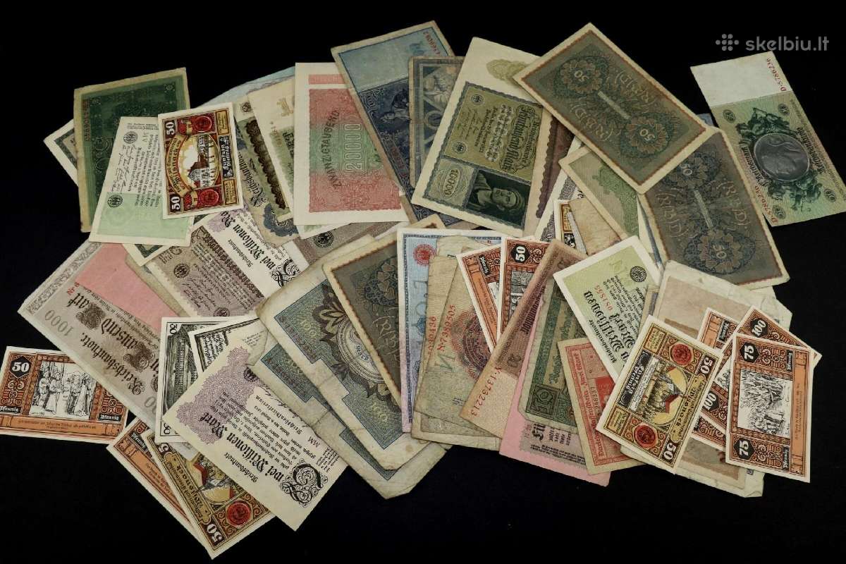 Banknotai Vokiški vien nuo 1 iki 3 euru - nuotraukos Nr. 16