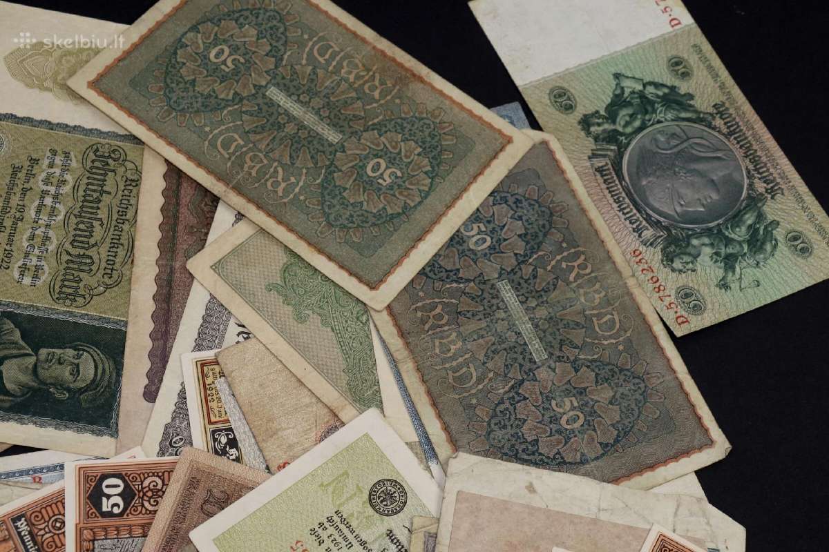 Banknotai Vokiški vien nuo 1 iki 3 euru - nuotraukos Nr. 17