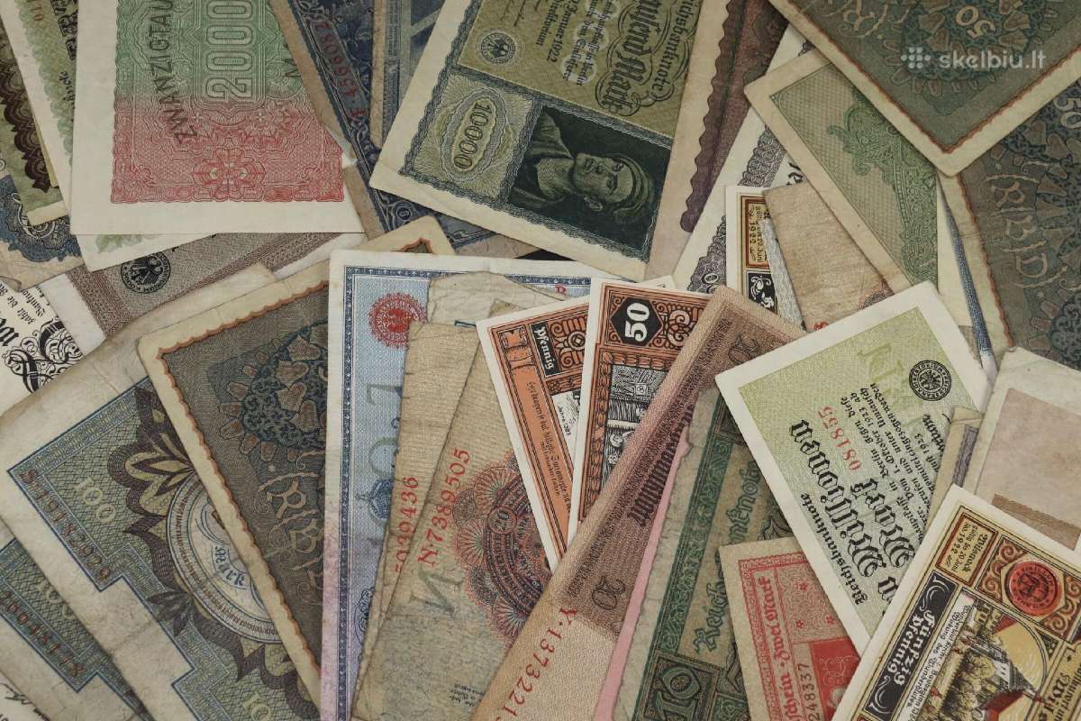 Banknotai Vokiški vien nuo 1 iki 3 euru - nuotraukos Nr. 18