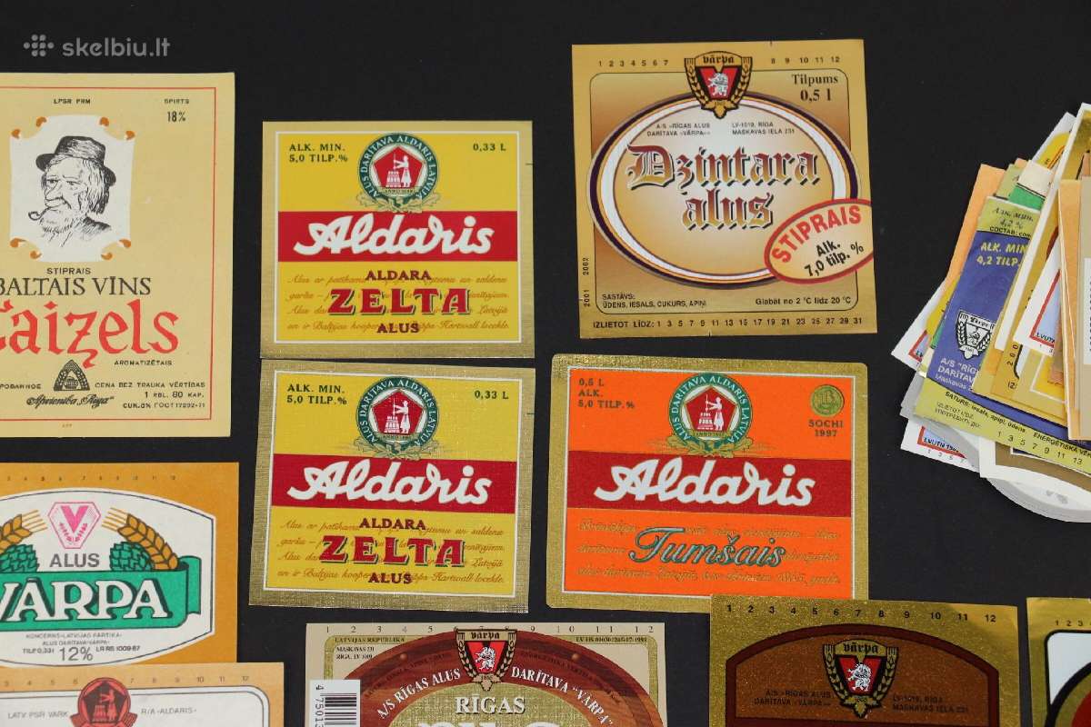 Alaus etiketės Latvija kaina 30 euru - nuotraukos Nr. 4