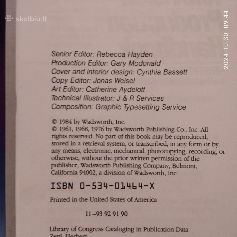 H. Zettl "Television production handbook" Usa 1984 - nuotraukos Nr. 4