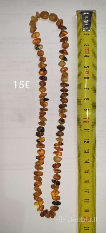 Gintariniai karoliai po 10€/vnt. - nuotraukos Nr. 2