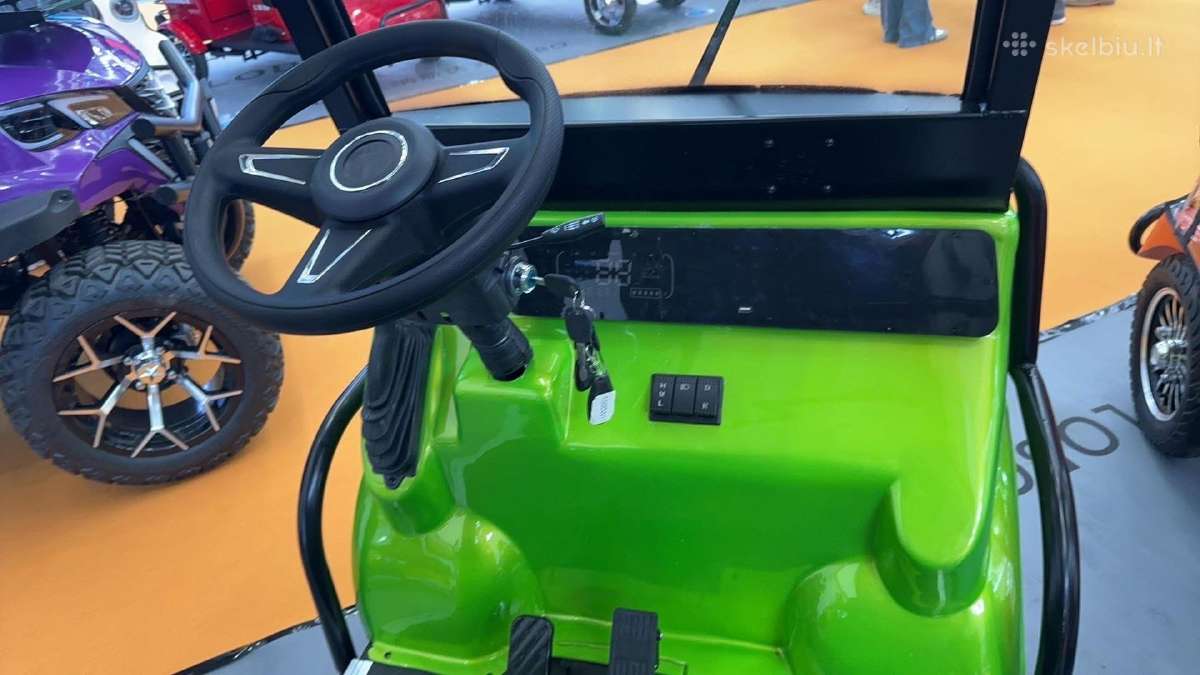 Elektrinis šešiavietis keturratis su stogu Fl-06 - nuotraukos Nr. 17