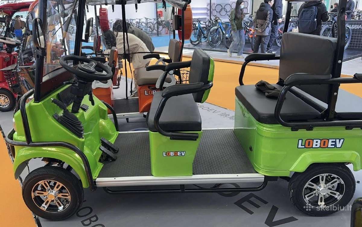 Elektrinis šešiavietis keturratis su stogu Fl-06 - nuotraukos Nr. 18
