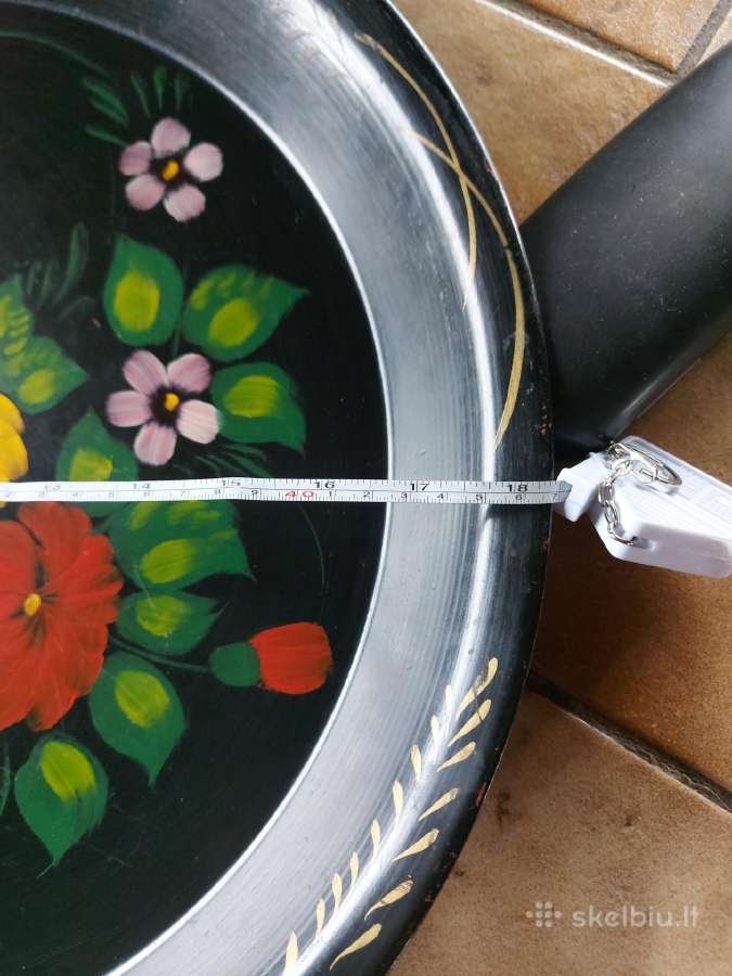 Senų laikų padėklas į pirtį,terasą,46cm. - nuotraukos Nr. 2