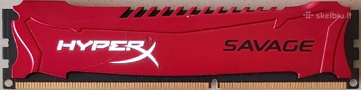 RAM Dimm 4gb Pc14900ddr3savage Hx318c9sr4 Kingston - Skelbiu.lt