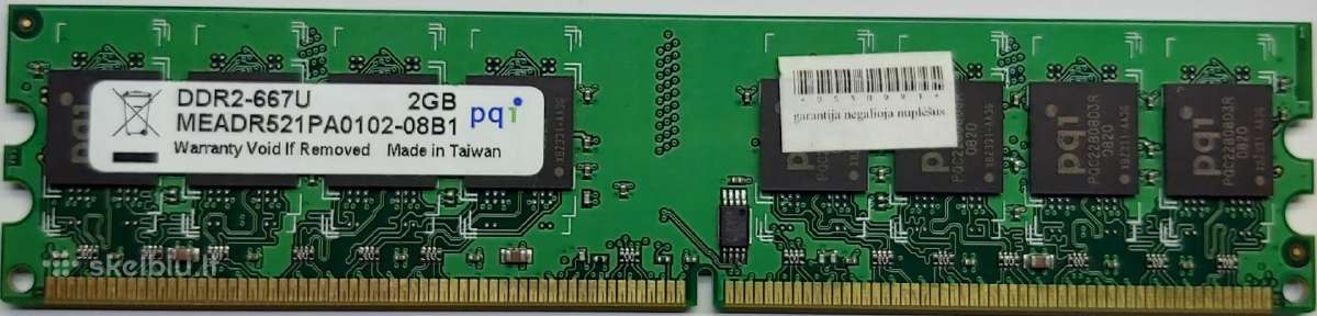 Atmintis RAM Pqi Ddr2 667 2gb