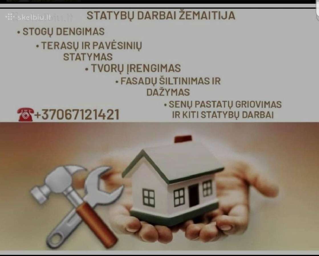Sandeliukas sklype. stogai, fasadai, statybos darb - nuotraukos Nr. 3