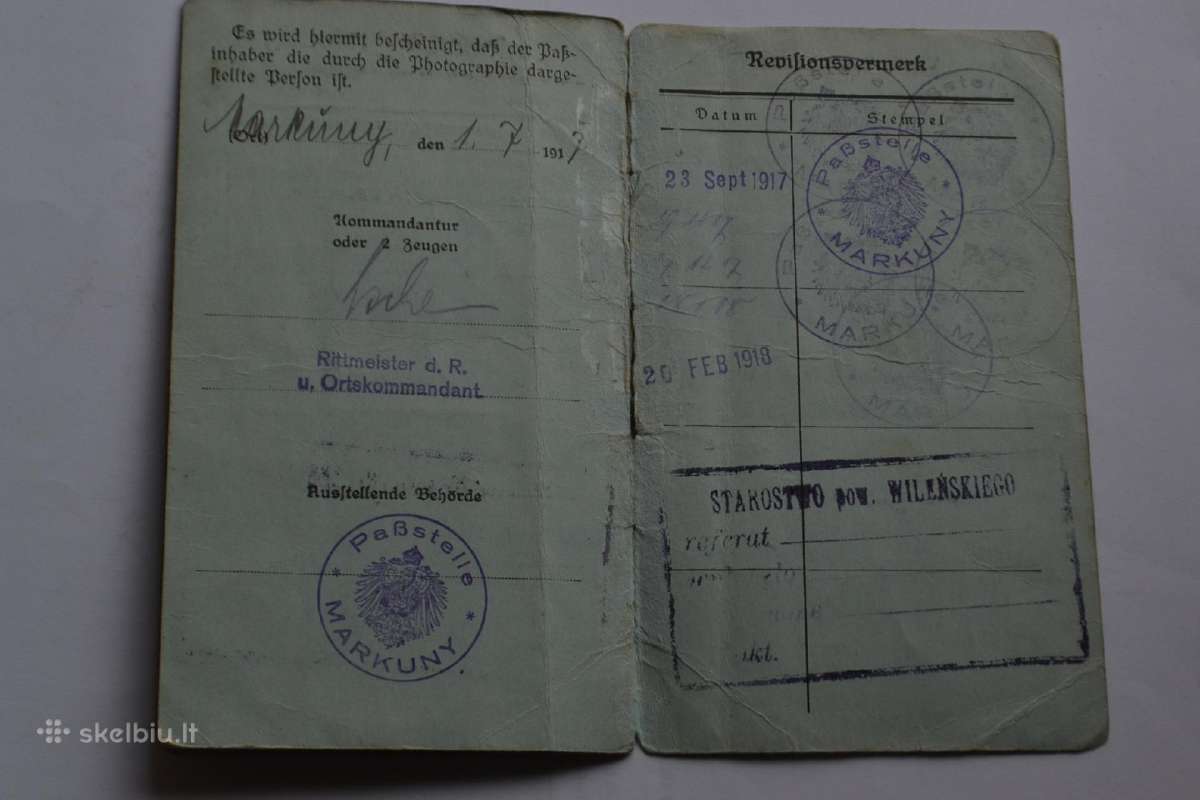 Pasas Vilnius 1917 m. - nuotraukos Nr. 3