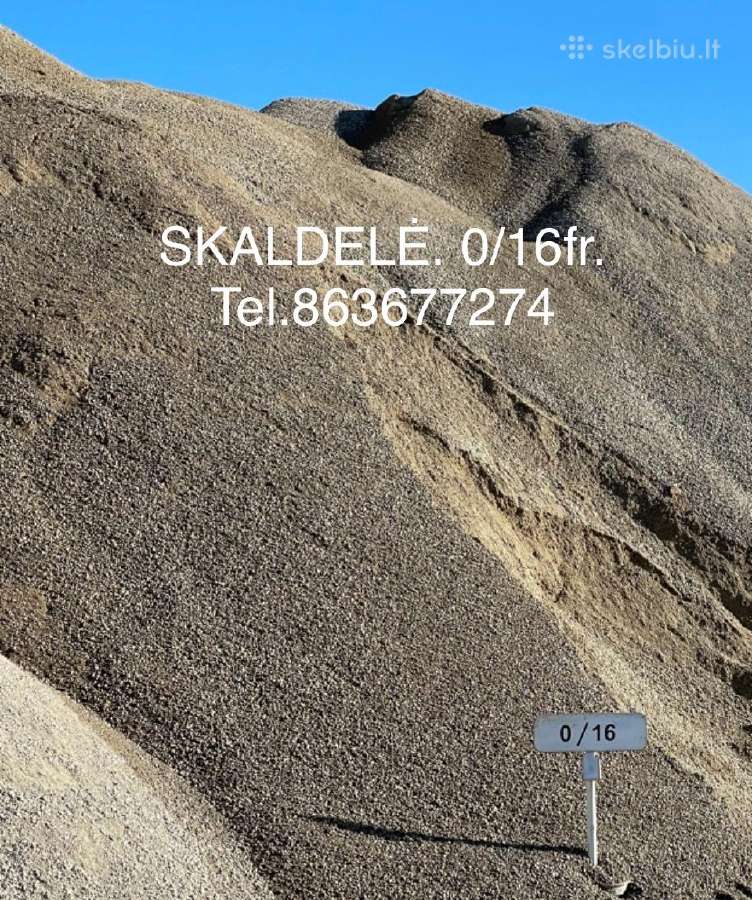 Skalda Drenažui, Žvyras, Smelis Ekskovatoriu Nuoma - nuotraukos Nr. 2