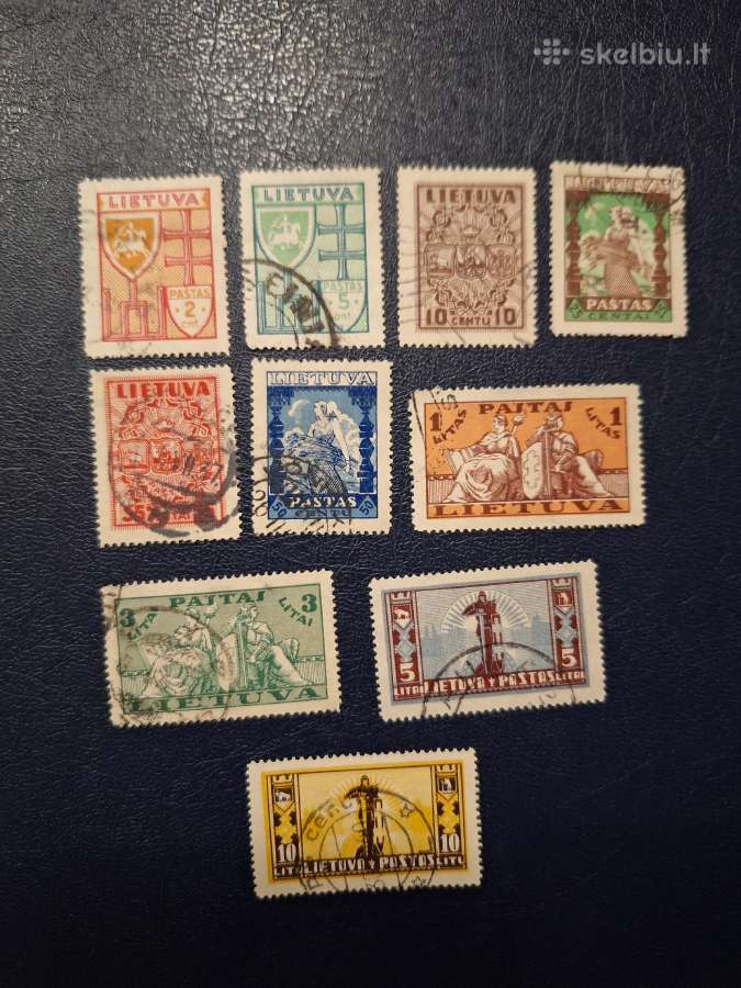 Lietuva 1934 m. Standartai, antspauduoti