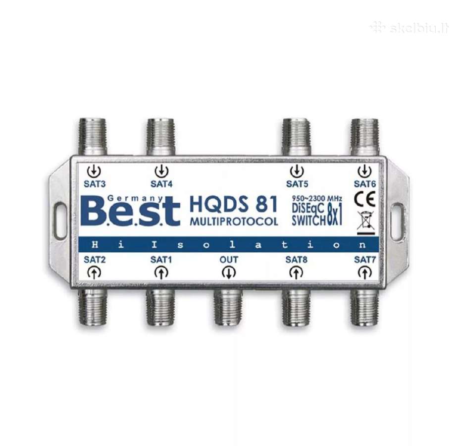 Diseqc 8/1 switch palydovinis komutatorius