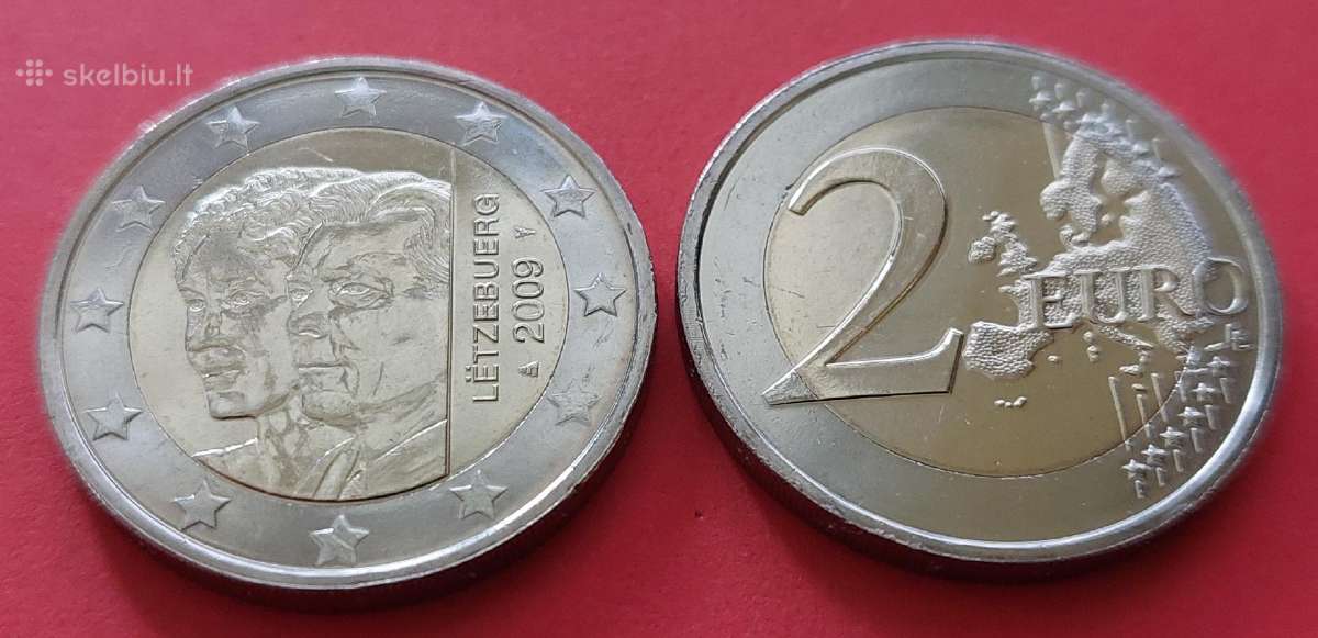 Liuksemburgas 2009 2€ Henri ir Charlotte- Unc