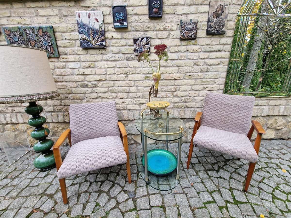 Vintažinis mid century serviravimo-baro staliukas - nuotraukos Nr. 3