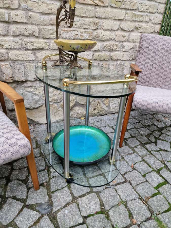 Vintažinis mid century serviravimo-baro staliukas - nuotraukos Nr. 4