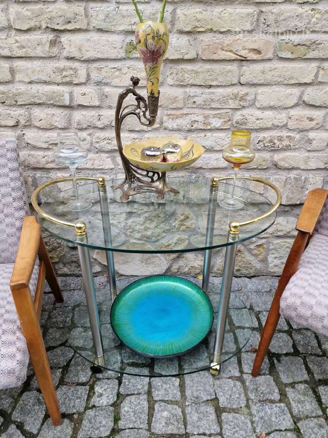 Vintažinis mid century serviravimo-baro staliukas - nuotraukos Nr. 11