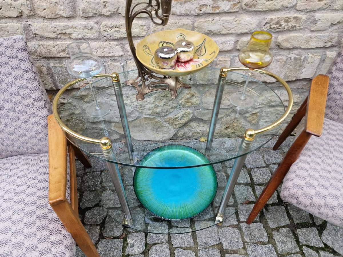 Vintažinis mid century serviravimo-baro staliukas - nuotraukos Nr. 12