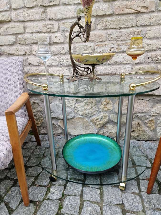Vintažinis mid century serviravimo-baro staliukas - nuotraukos Nr. 14