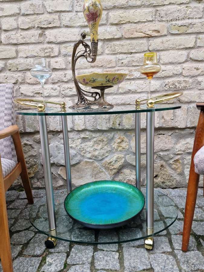 Vintažinis mid century serviravimo-baro staliukas - nuotraukos Nr. 15