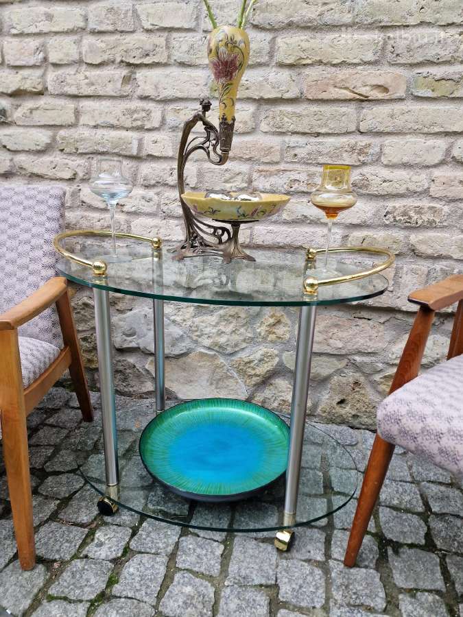 Vintažinis mid century serviravimo-baro staliukas - nuotraukos Nr. 18