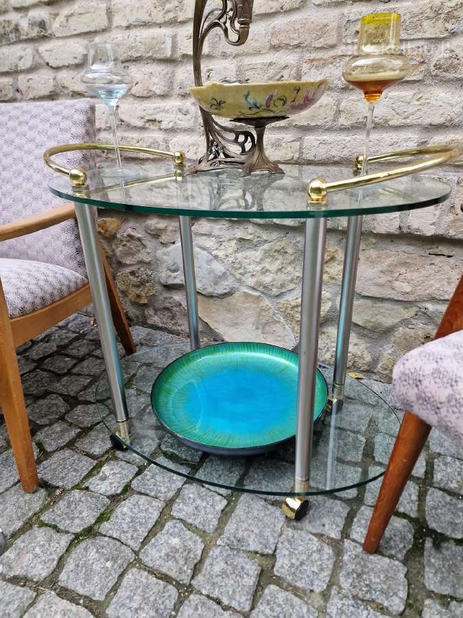 Vintažinis mid century serviravimo-baro staliukas - nuotraukos Nr. 20