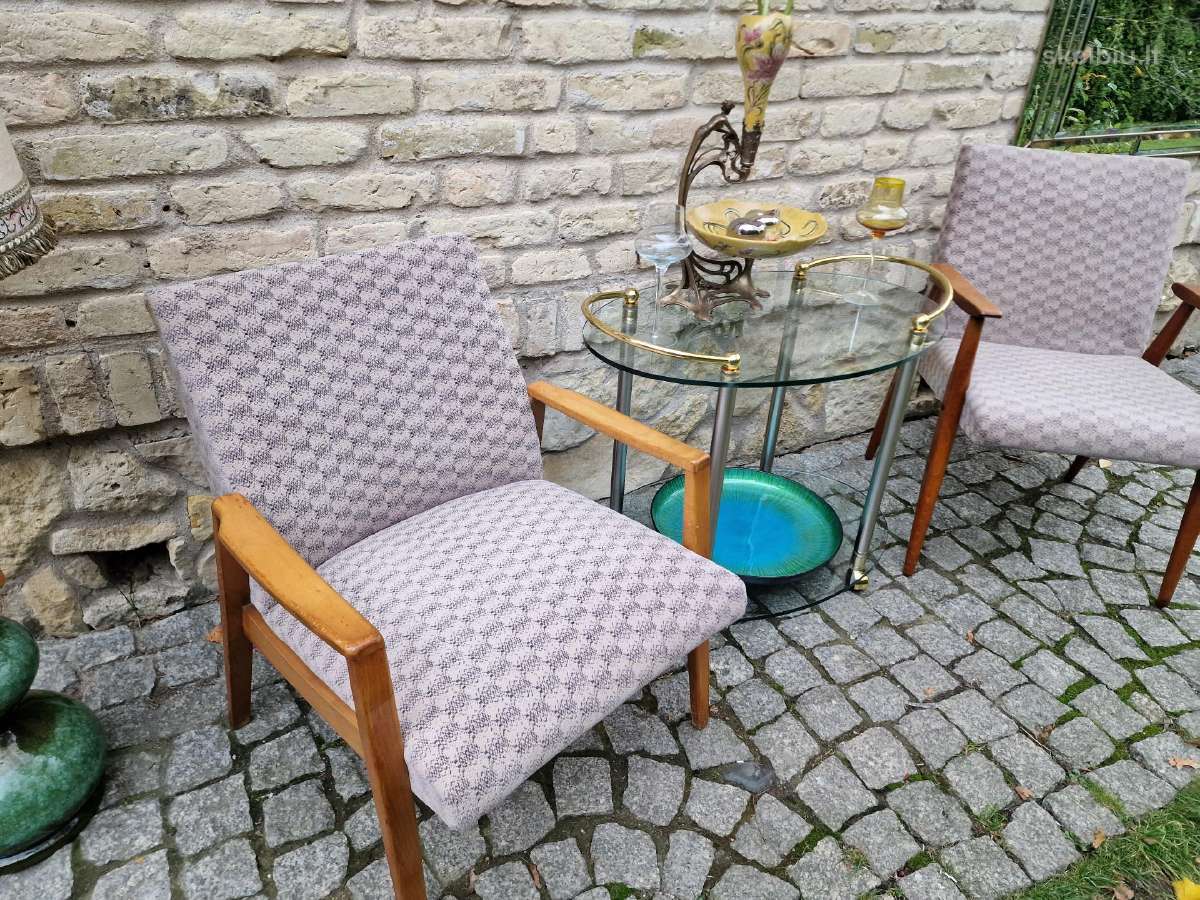 Vintažinis mid century serviravimo-baro staliukas - nuotraukos Nr. 21