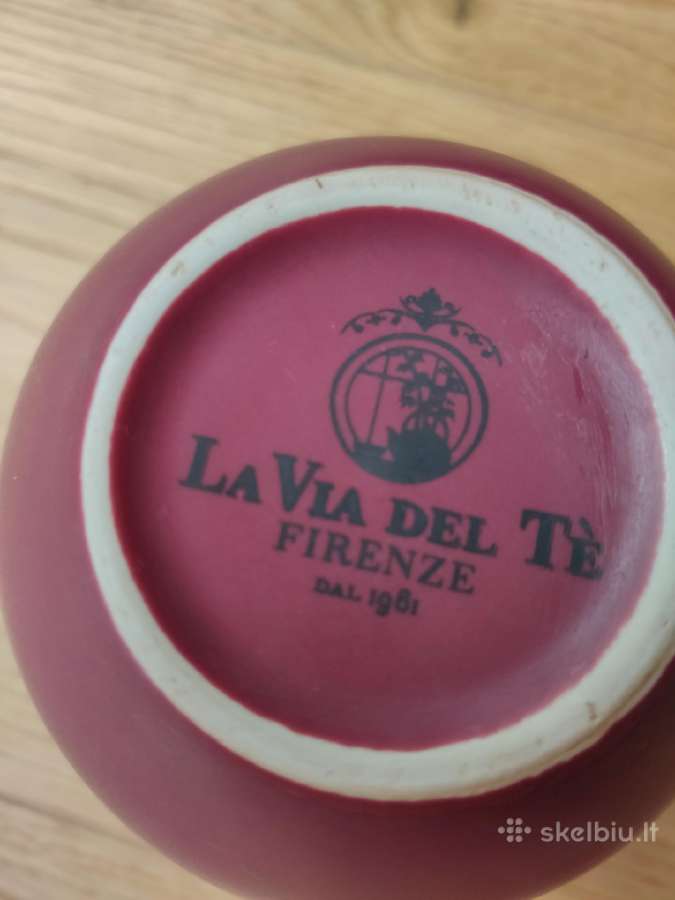 "La via del te"puodelis bordo spalvos su dangteliu - nuotraukos Nr. 4