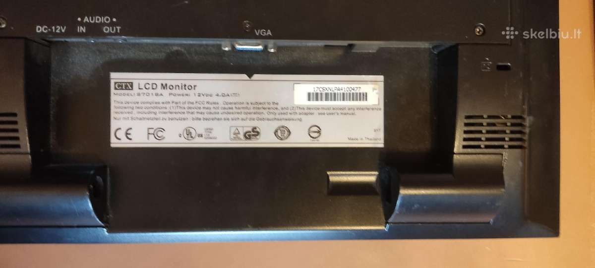 Ctx LCD monitorius 12v - nuotraukos Nr. 4