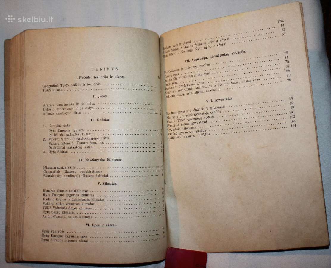 Fizinė TSRS geografija vadovėlis 1946 m. - nuotraukos Nr. 5
