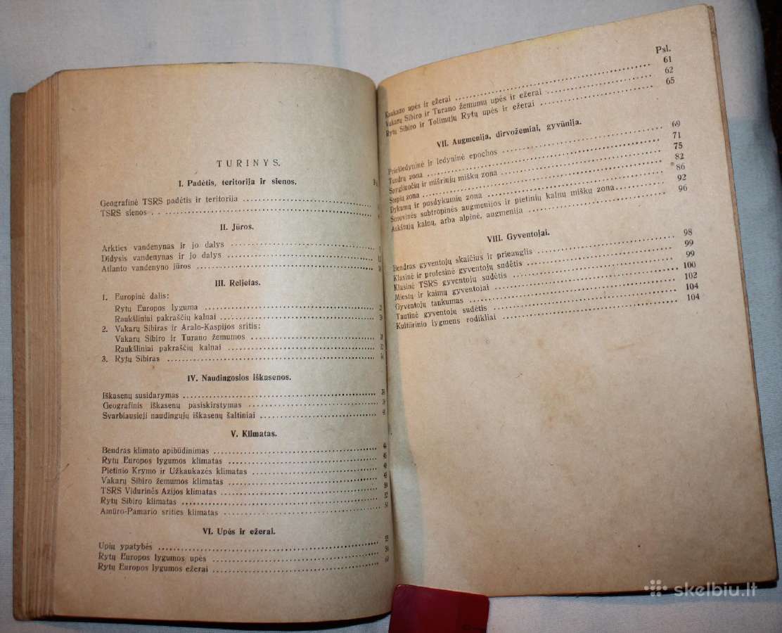 Fizinė TSRS geografija vadovėlis 1946 m. - nuotraukos Nr. 5
