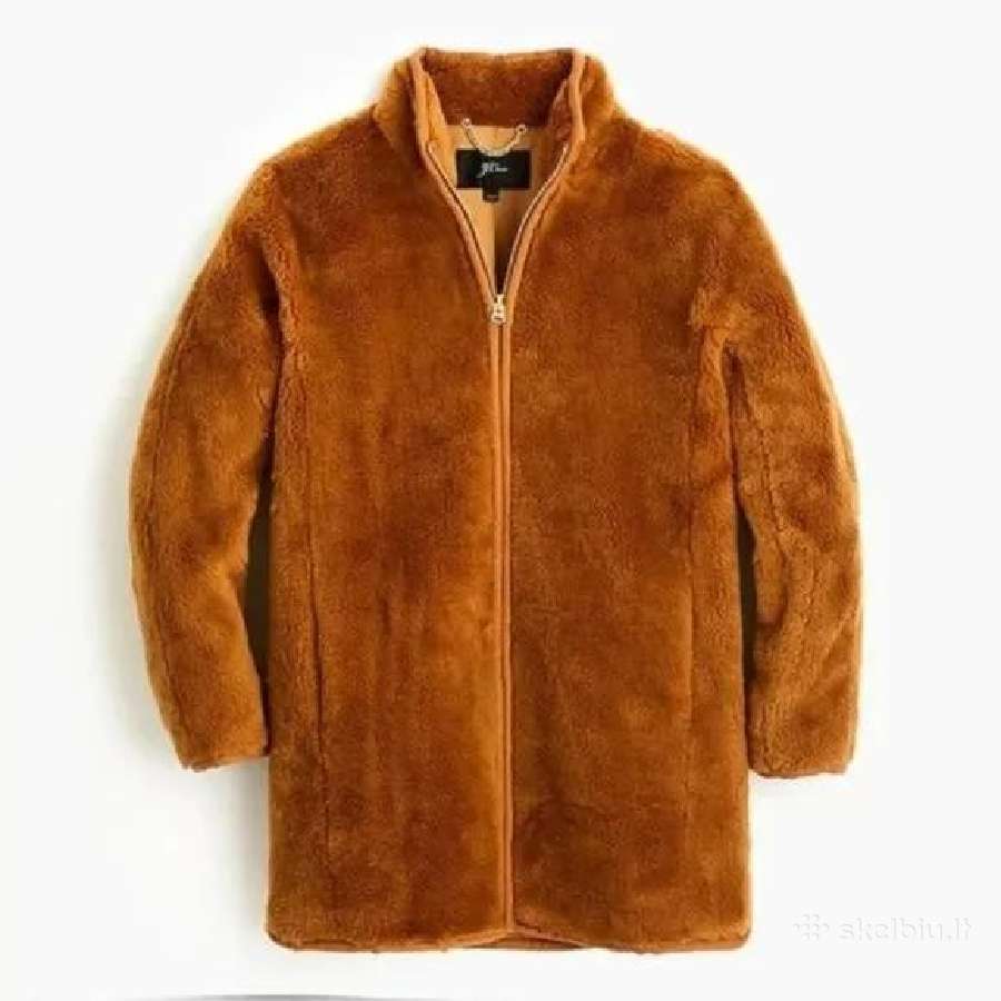 J.crew Zip-up Teddy/plush Fleece Coat - nuotraukos Nr. 3