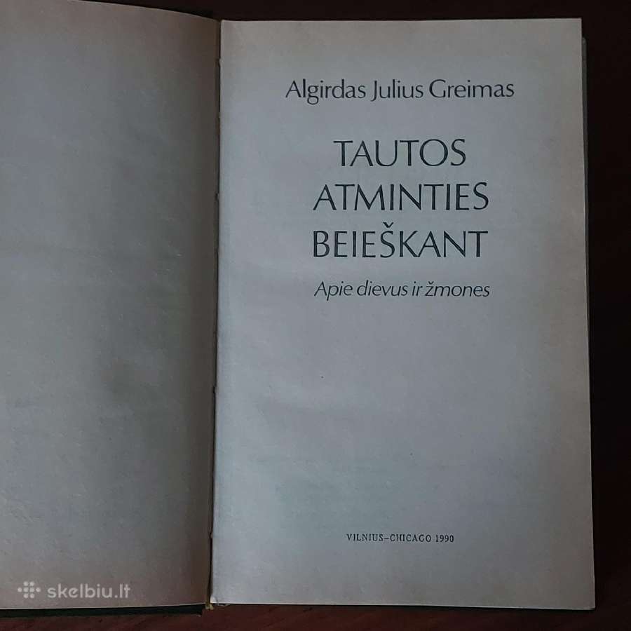 Algirdas J. Greimas - Tautos atminties beieškant - nuotraukos Nr. 7