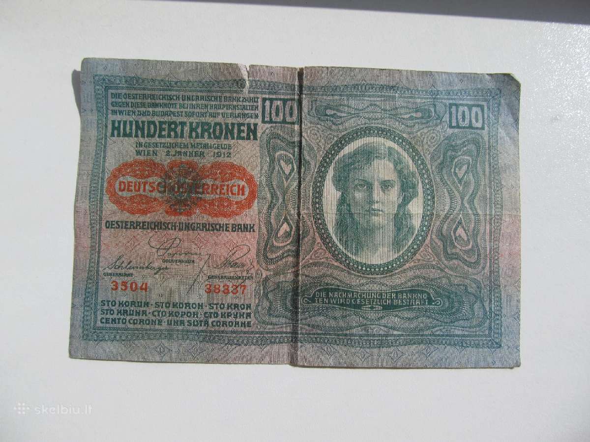 100 kronu , Austro Vengrija , 1912
