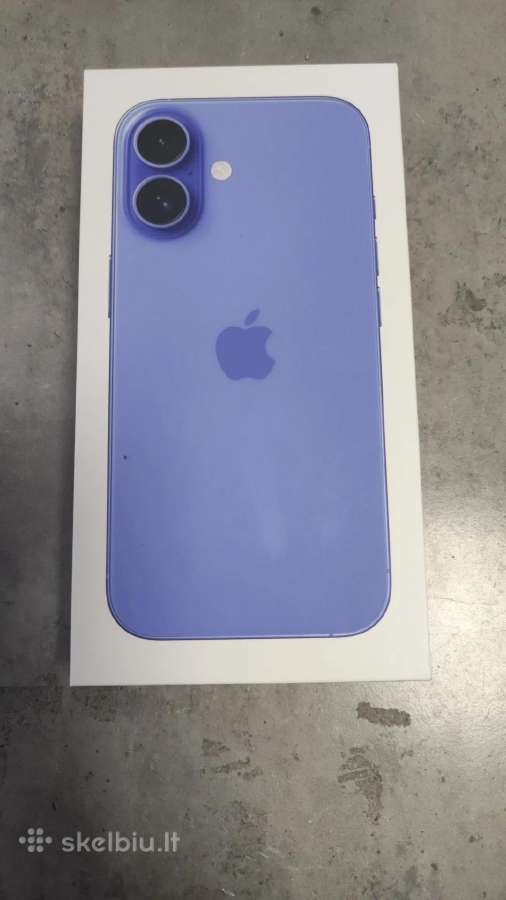 Naujas supakuotas Apple iPhone 16 128 - 625 eur