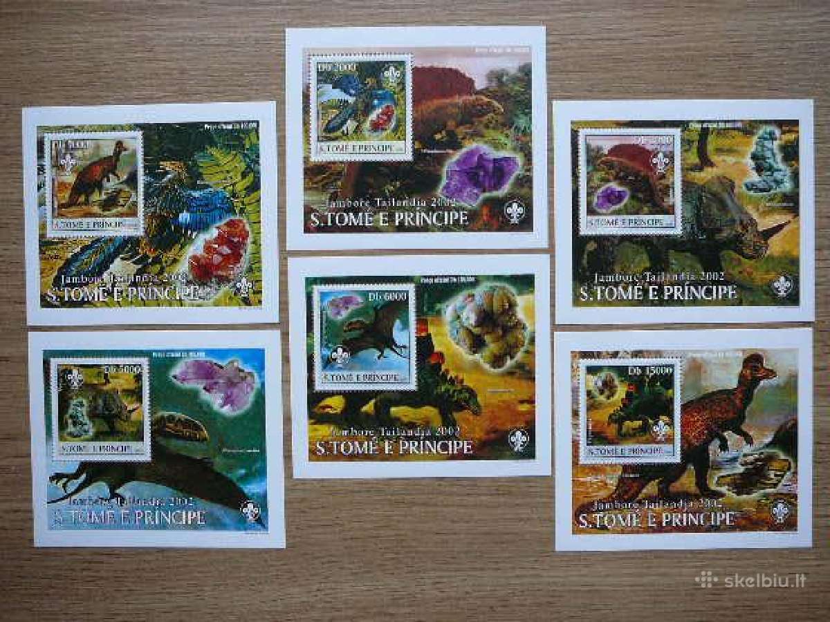 Dinozaurai Mineralai S. Tome 2003 svarus st840