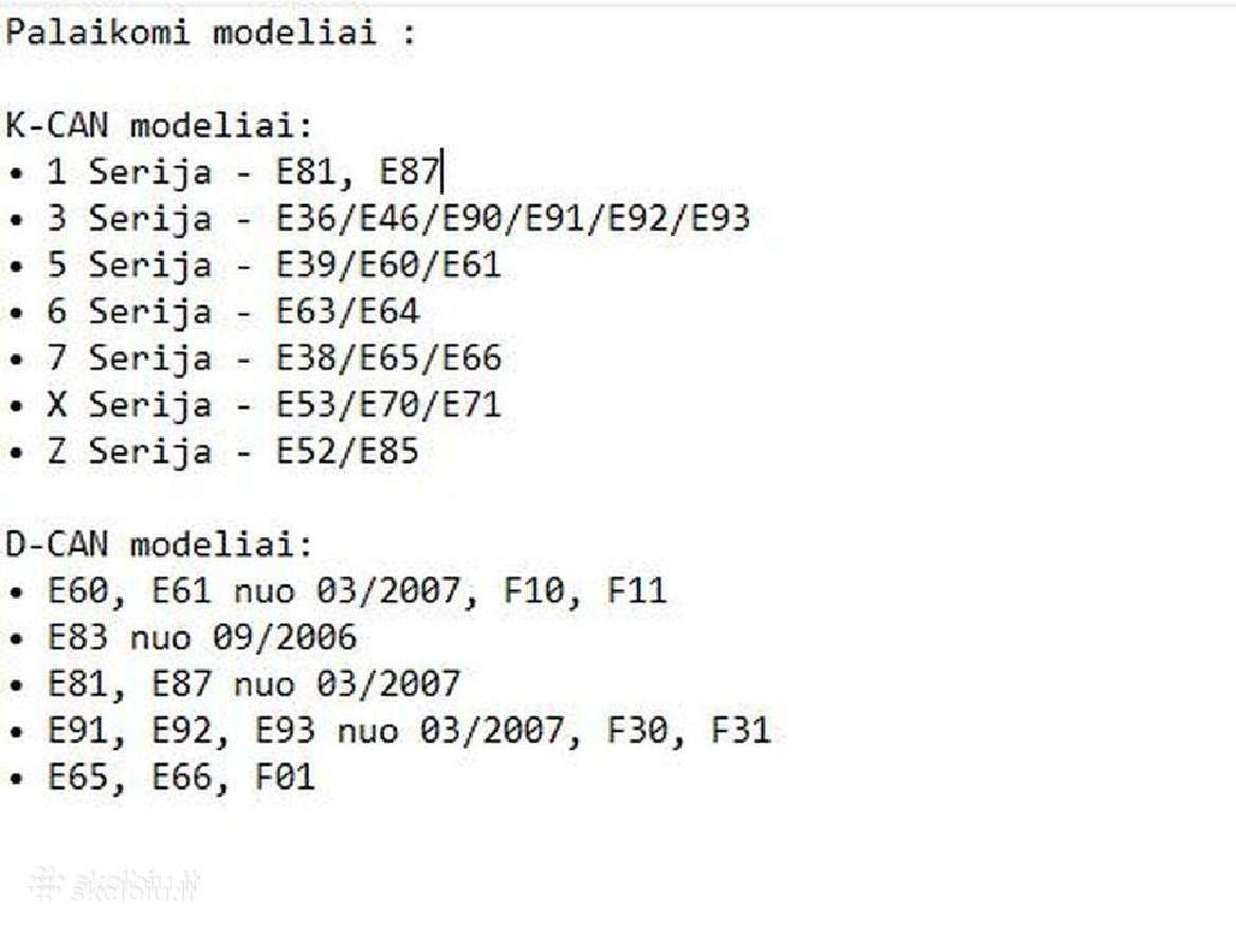 Bmw Inpa diagnostika K+dcan atnaujintas modelis - nuotraukos Nr. 6