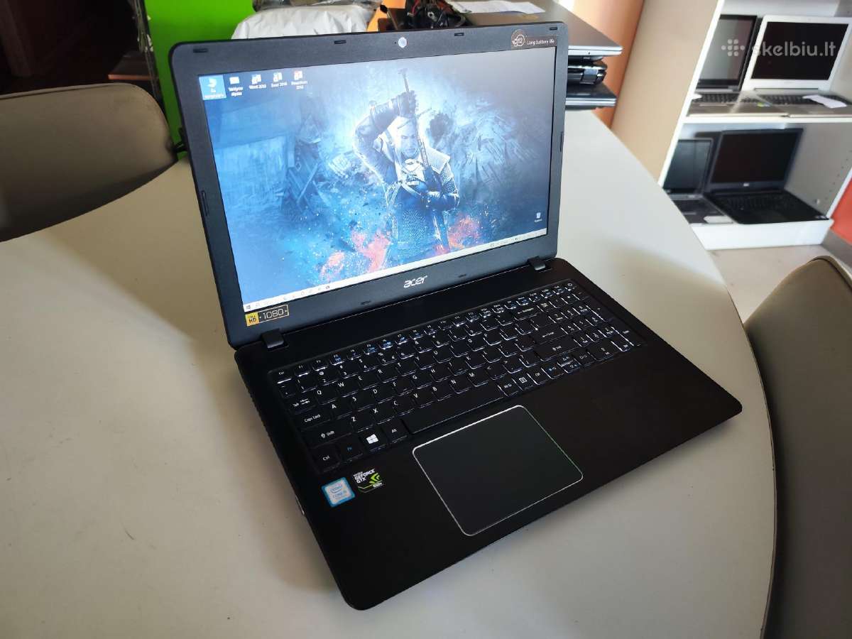 Acer i5 7th/15,6"fhd/16gb ddr4/gtx/SSD+HDD - nuotraukos Nr. 8