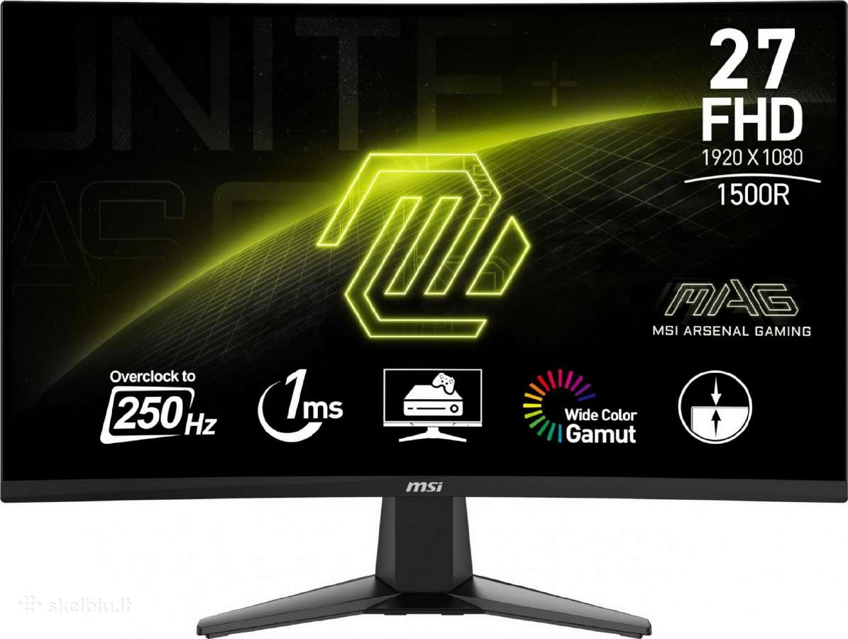 Monitorius Msi Mag 27c6x 27" Va 16:9 Curved - Skelbiu.lt