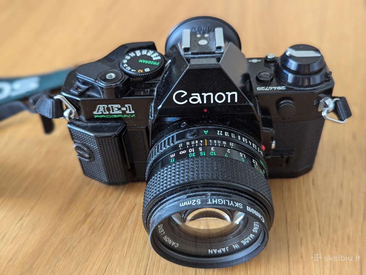 Canon Ae-1 Program juostinis fotoaparatas - nuotraukos Nr. 2