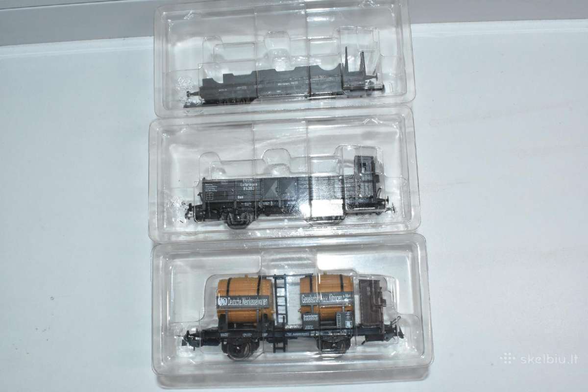 Sachsenmodelle krovininių vagonų komp. M 1:87 (H0) - nuotraukos Nr. 2